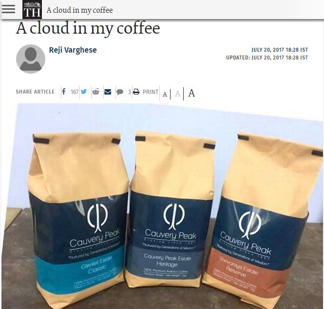 A CLOUD IN MY COFFEE A CLOUD IN MY COFFEE